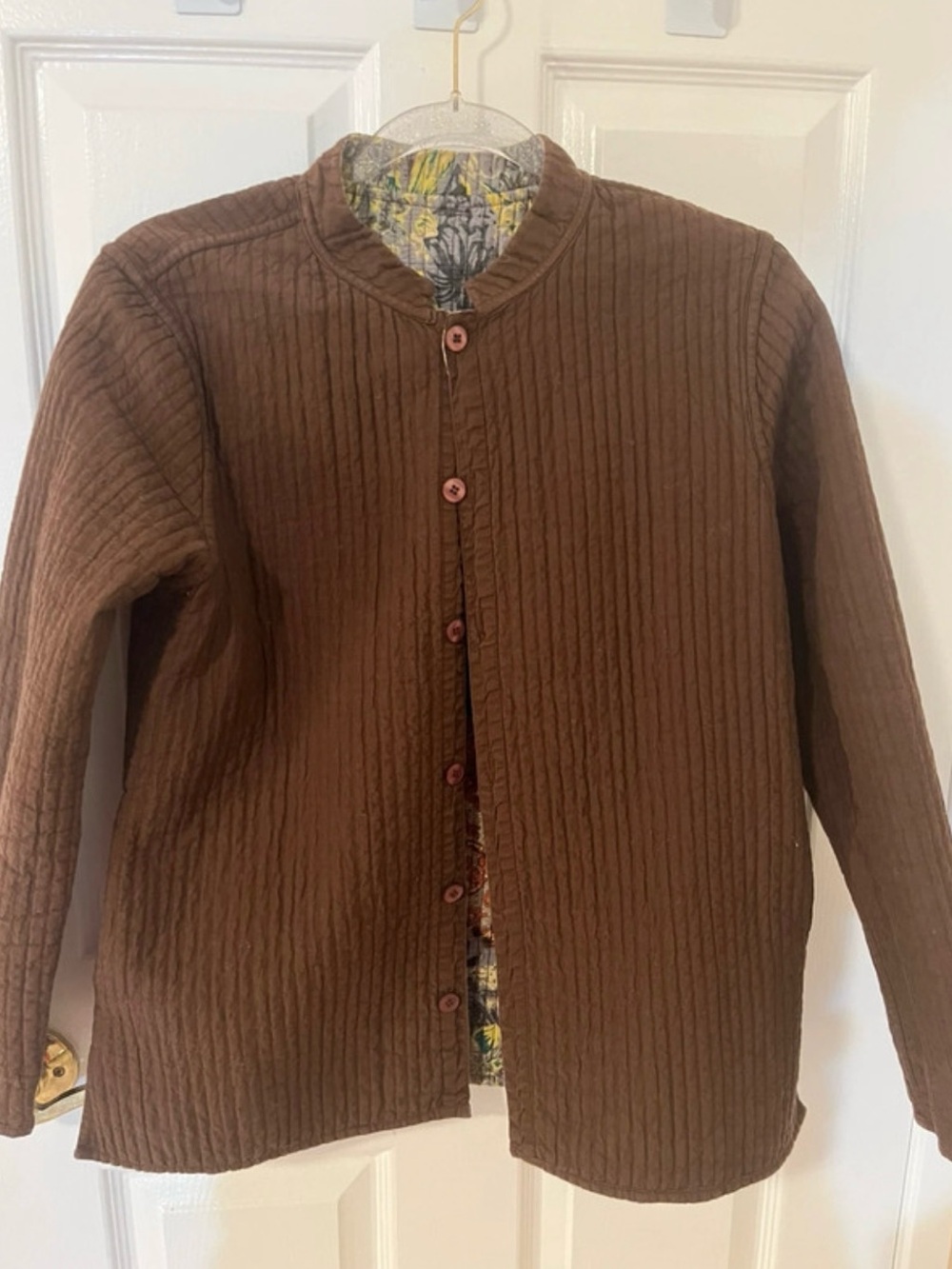 Floral Quilted Reversible Jacket - Multi-Color - Picture 3 of 3